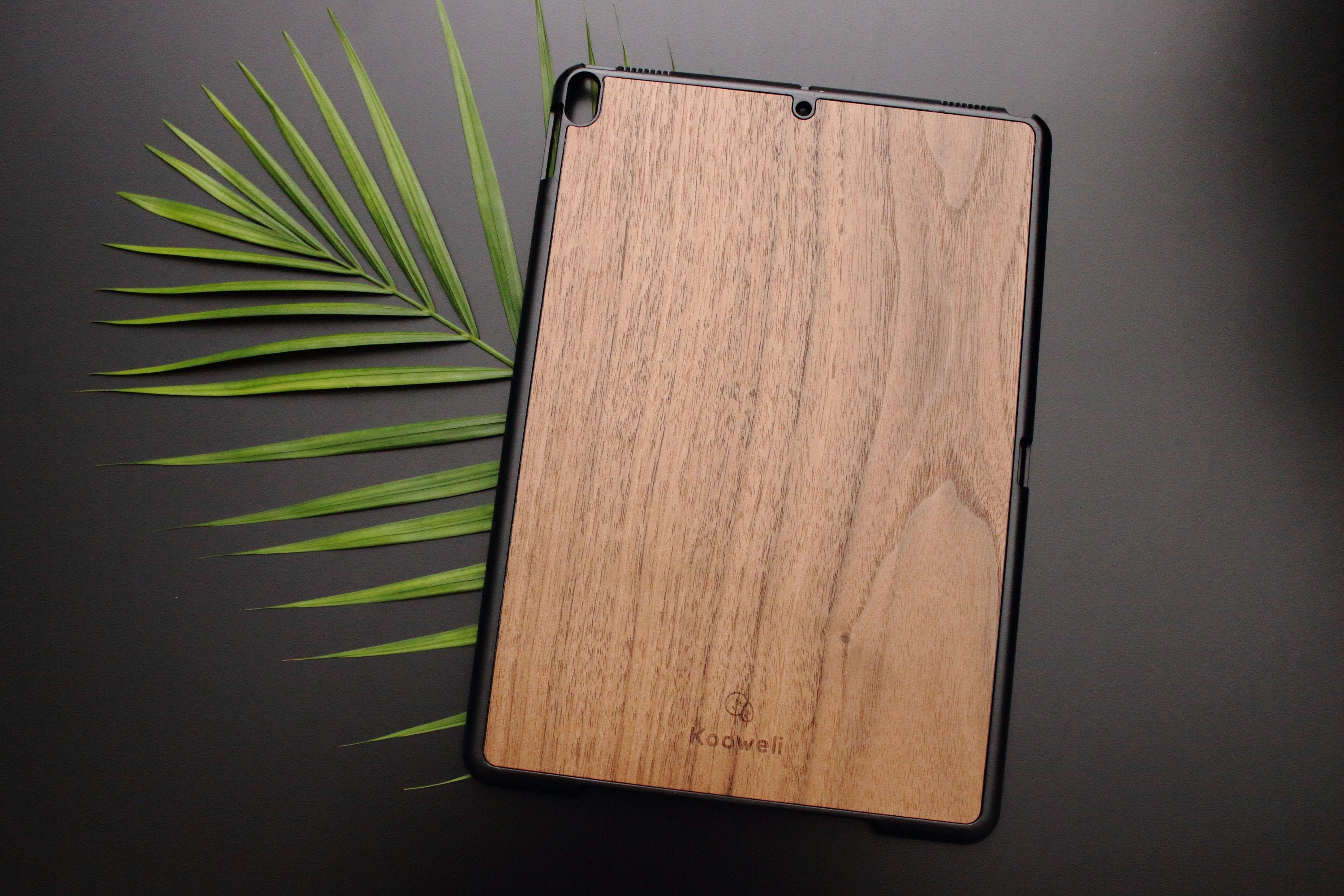 Ipad Wood Case Walnut Etsy