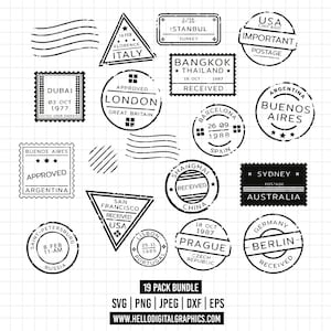 1357 - 旅行切手 svg、切手 svg バンドル、米国切手、全州切手 svg、切手クリップアート svg、切手観光、ベクター切手、消印。