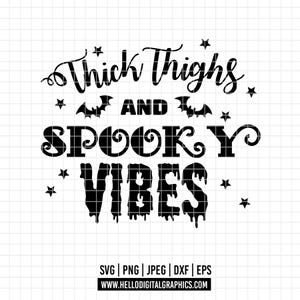 222 - Halloween vibes SVG, EPS, PNG - Halloween vibes Clipart Vector. Spooky vibes dtf. Halloween quotes svg