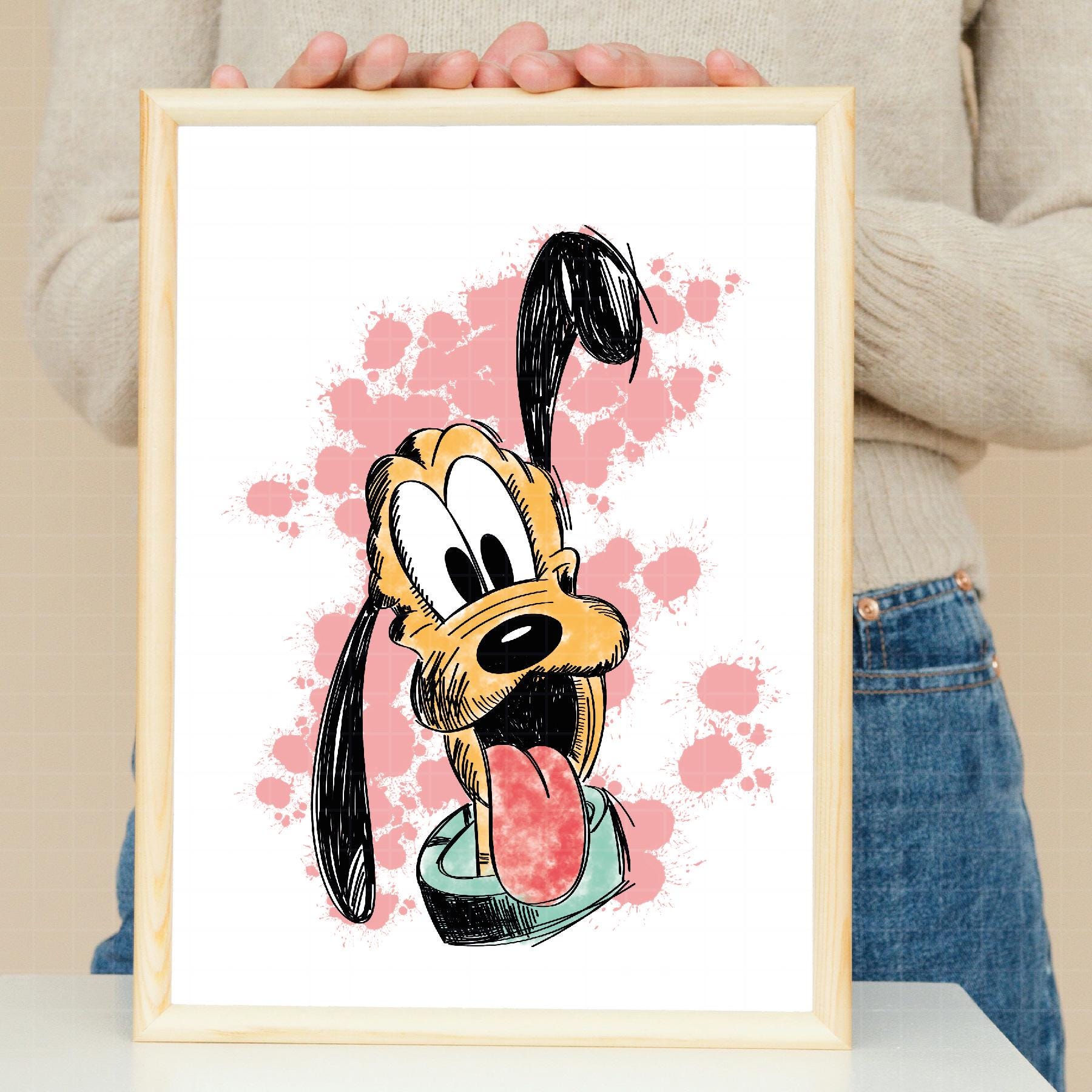 1029 - Pluto PNG. Disneyy Classics, Pluto Dtf. - Etsy