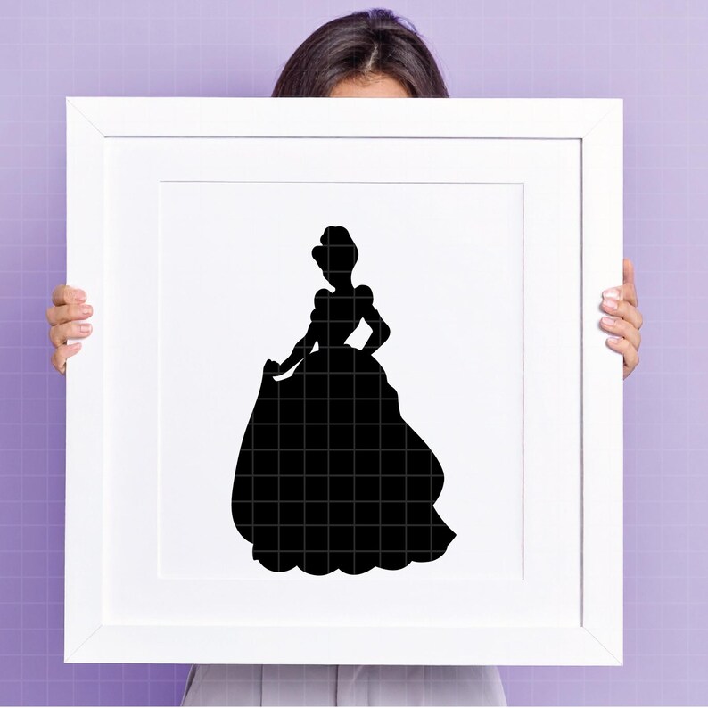 1212 - Disneyy Princess silhouette dtf pack bundle Svg, Eps, Jpeg, Dxf, Png. Disneyy princess silhouette pack dtf image 3