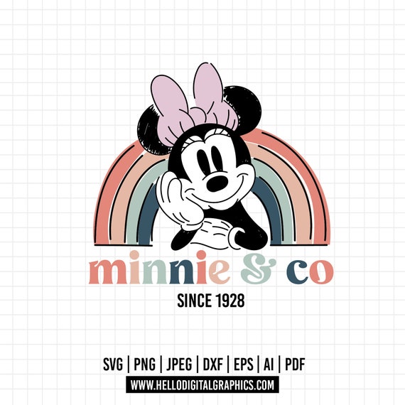 ミニー　MINNIE .RAINBOW レインボー　初盤 3200円帯 邦楽CD 926 - Minniee's Rainbow SVG, EPS, PNG - Disneey Rainbow Clipart
