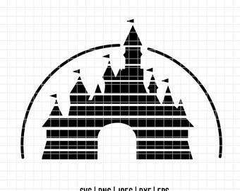 20 - Castle Magic Kingdom SVG, EPS, PNG - Castle Magic Kingdom Clipart Vector.