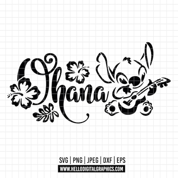 2903 - Stitch's Ohana Quotes SVG, EPS, PNG - Family Ohana Clipart
