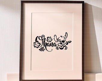 2903 - Stitch's Ohana Quotes SVG, EPS, PNG - Family Ohana Clipart