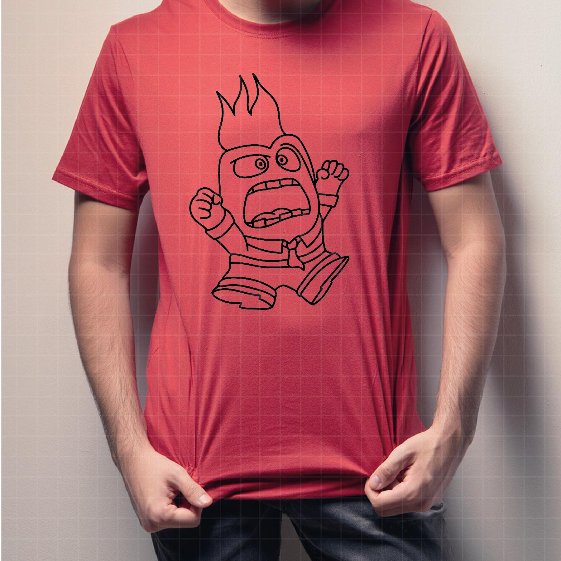 1494 - Anger Pack Bundle Inside Out 2 SVG, EPS, PNG - Characters