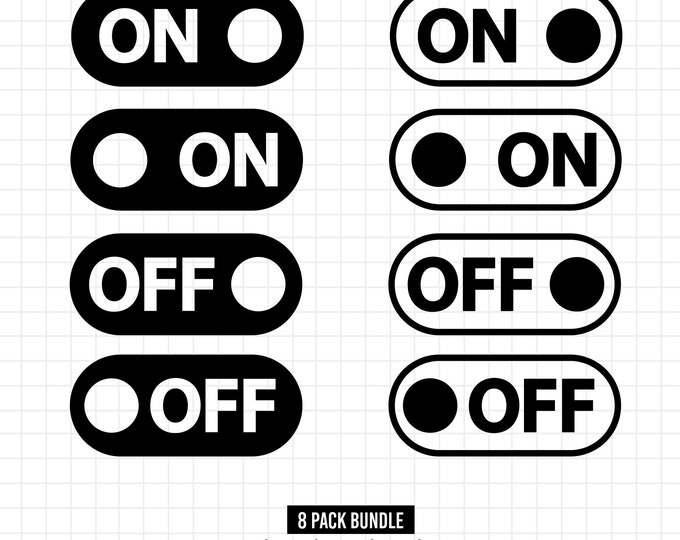 On off Switch Svg, on off Toggle Svg, Power Button Svg. Vector Cut File ...