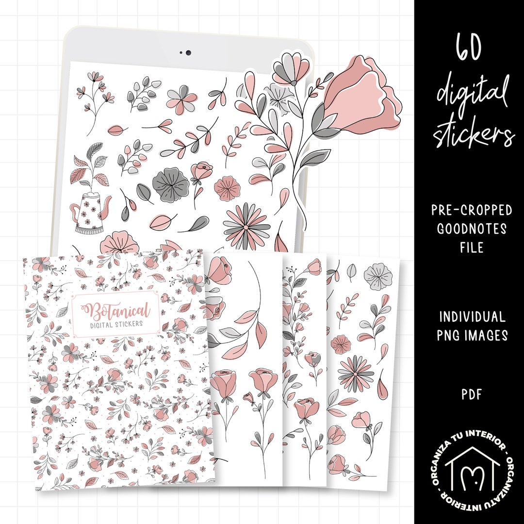 COD81 Goodnotes Stickers Botanical Stickers Botanical - Etsy