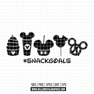 209 - Disneey Snack Goals dtf SVG, EPS, PNG - Disneey Snack Goals Clipart Vector. Disneey trips svg. Disneyy family vacation. Disneey squad
