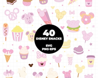 1009 - Disneyy cute Snack Goals dtf mega pack bundle Svg, Eps, Jpeg, Dxf, Png. Theme Park Snack Goals.