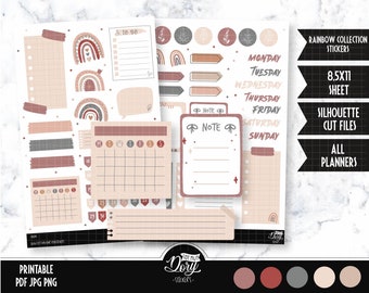 bujo stickers printable etsy