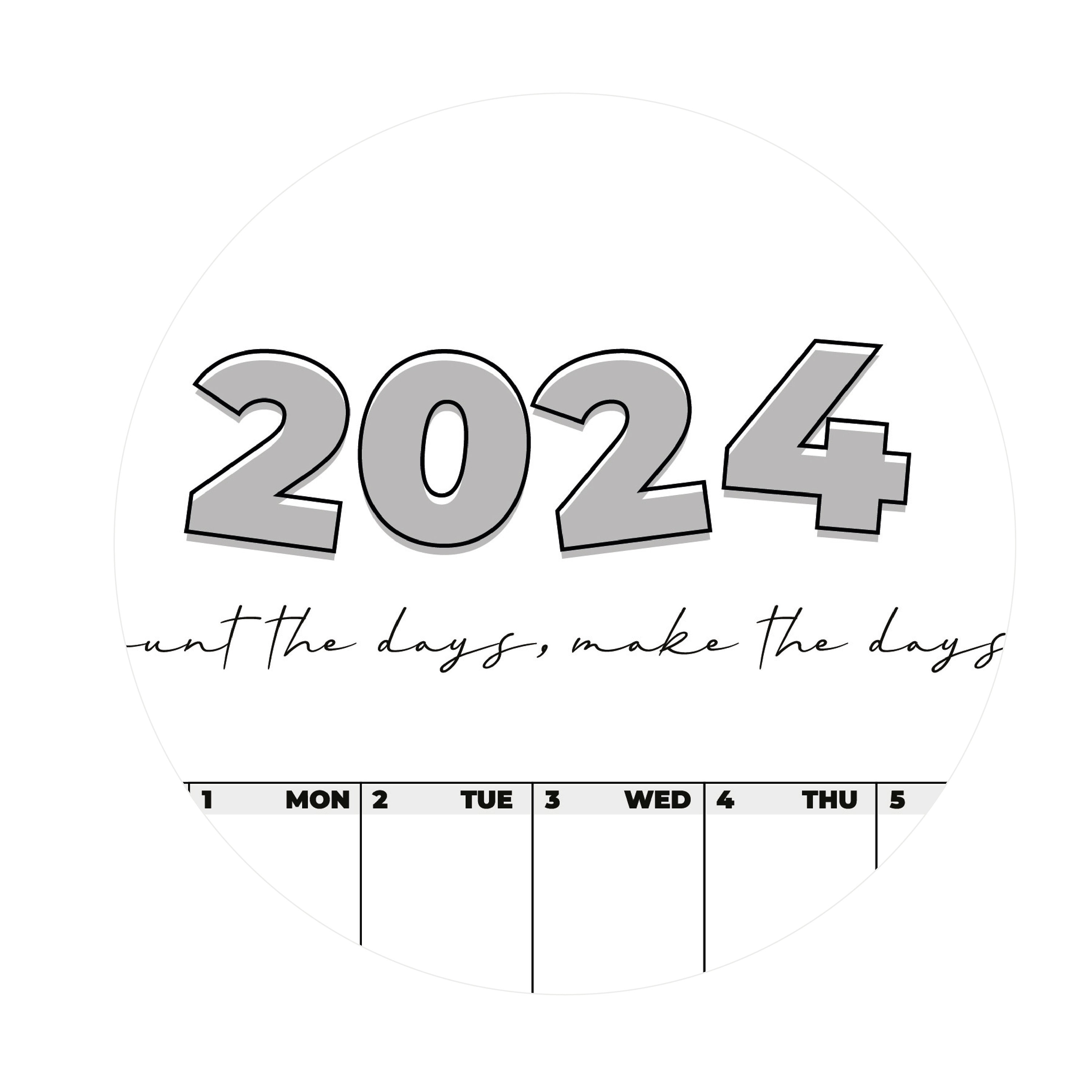 COD01 Giant Wall Planner 2024, Wall Calendar, 2024 Wall Planner