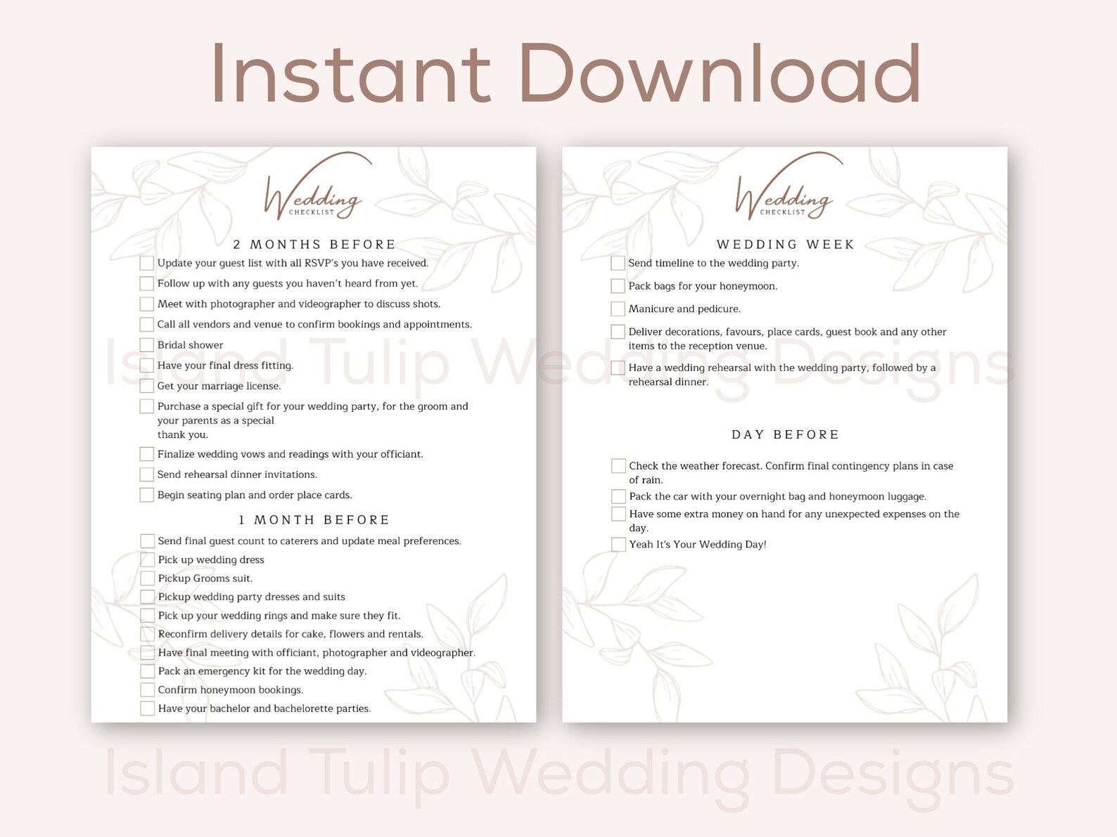 wedding checklist wedding checklist printable wedding etsy