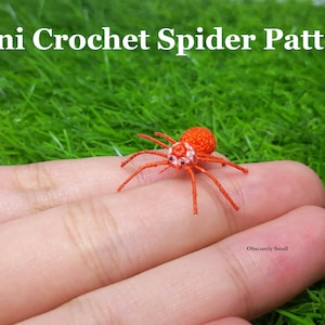 Mini Crochet Spider Pattern - Amigurumi Spider Pattern - PDF Files Instant Download