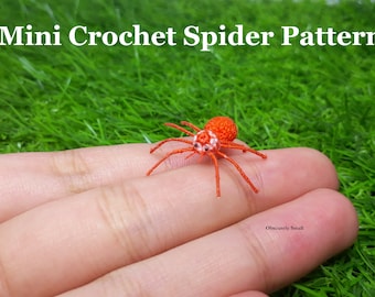 Mini Crochet Spider Pattern - Amigurumi Spider Pattern - PDF Files Instant Download