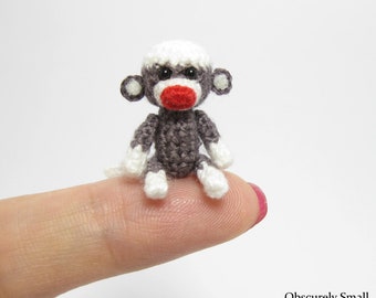 miniature sock monkey