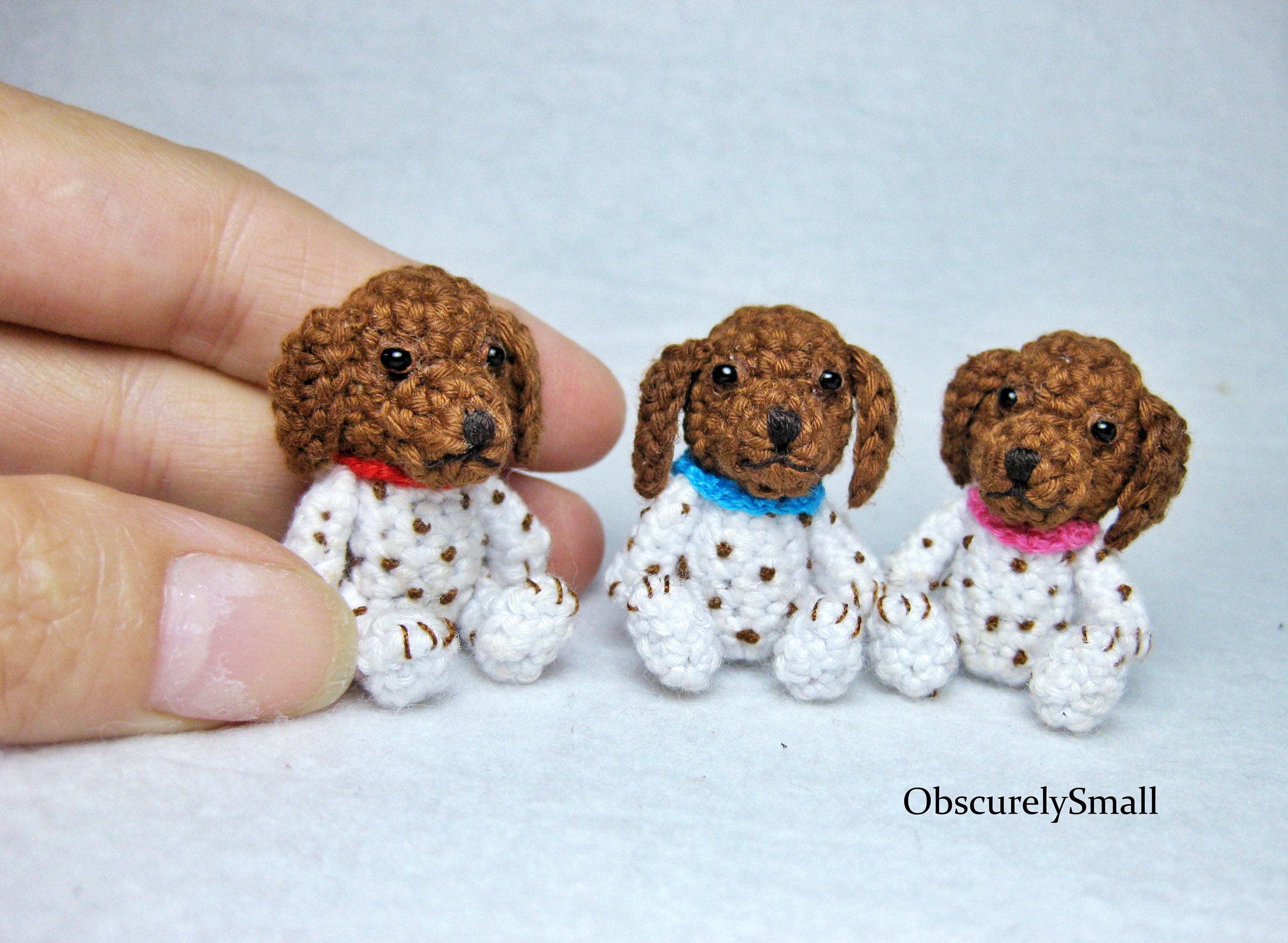 Crochet Pointer Dog Amigurumi: Miniature Dog Figurine