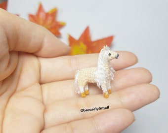 Miniature Horse - crochet horse  - Mini crochet horse  - Tiny Amigurumi Animal - Made to Order