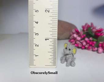 Elephant  - Tiny Crochet Elephant - Amigurumi Elephant - Made to Order