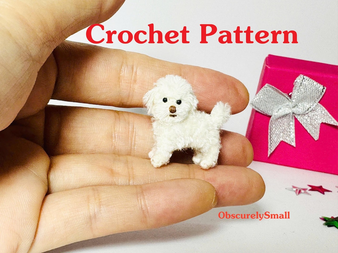 Tiny Crochet Labradoodle Pattern: Miniature Amigurumi (PDF Files) - Etsy