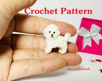 Tiny Crochet Labradoodle  Pattern: Miniature Amigurumi (PDF Files)