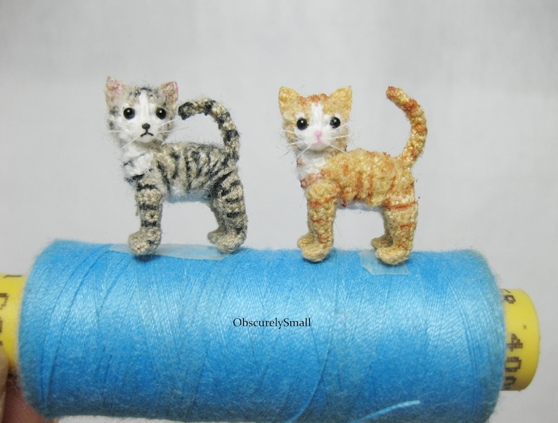 Tiny Crochet Ocicat Amigurumi Cat Op bestelling gemaakt afbeelding 6