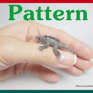 Litet virkat klippleguanmönster - Amigurumi-mönster - PDF-filer direktnedladdning