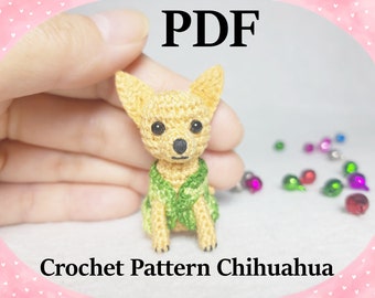 Tiny Crochet Chihuahua Pattern: Amigurumi Dog (PDF Files)