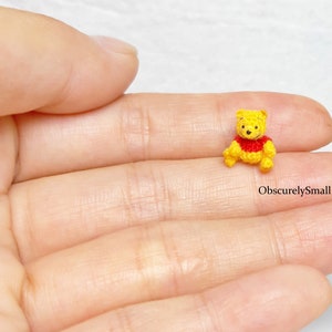 Extreme Micro Crochet Bear - Amigurumi Bear - Made to Order