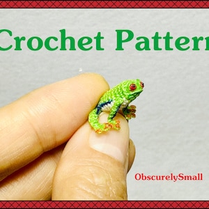 PDF - Mini Crochet Frog Pattern - Amigurumi Pattern - PDF Files Instant Download