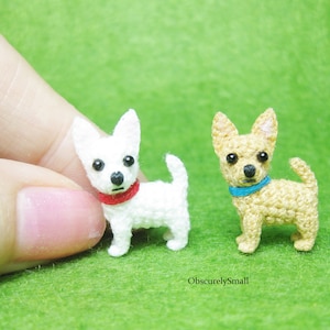 Micro Crochet Chihuahua - Amigurumi Dog - Made to Order