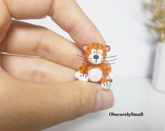 Tiger - Miniature Tiger Crochet - Tiny Tiger - Amigurumi Animal - MADE TO ORDER