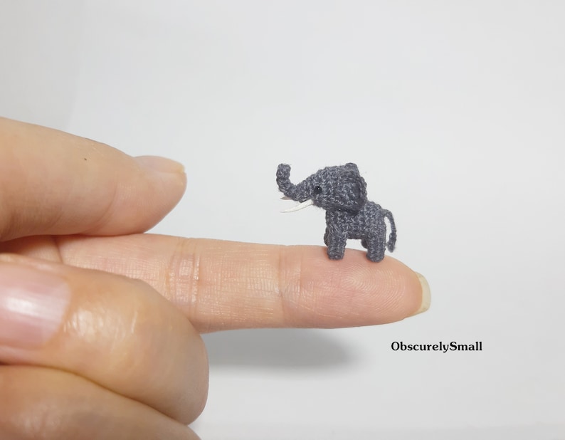 Tiny Crochet Elephant Pattern Amigurumi Pattern PDF Files Instant Download image 3