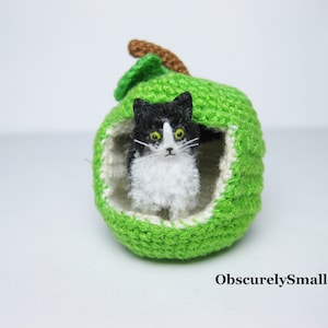 Miniature Fluffy Crochet Cat - Amigurumi Cat - Made to Order
