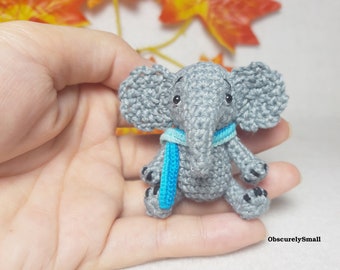 Piccolo elefante all'uncinetto: Amigurumi in miniatura di cotone