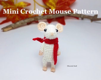 Mini Crochet Mouse Pattern - Amigurumi Mouse Pattern - PDF Instant Download