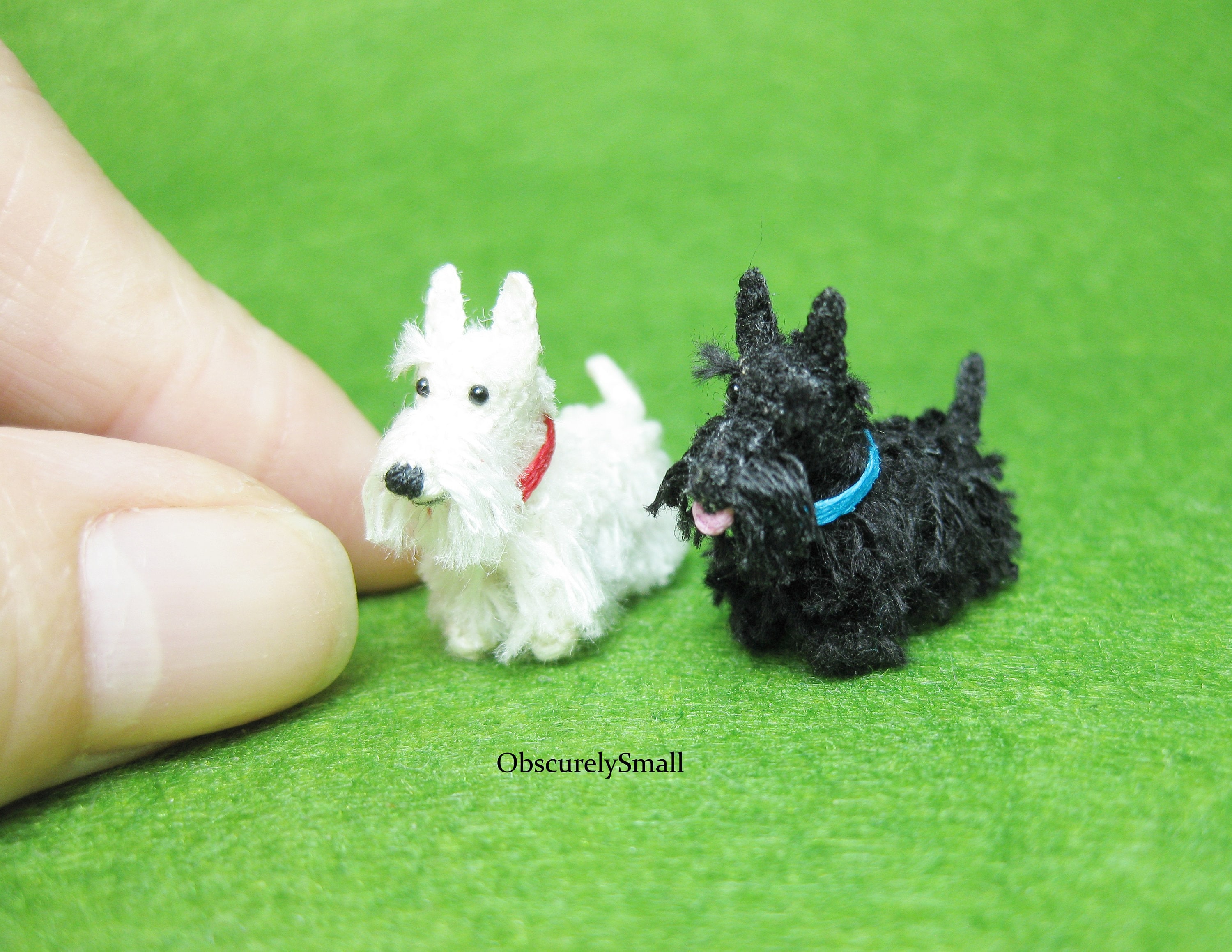 小さなかぎ針編みのスコティッシュ テリア - 編みぐるみ犬 - オーダー