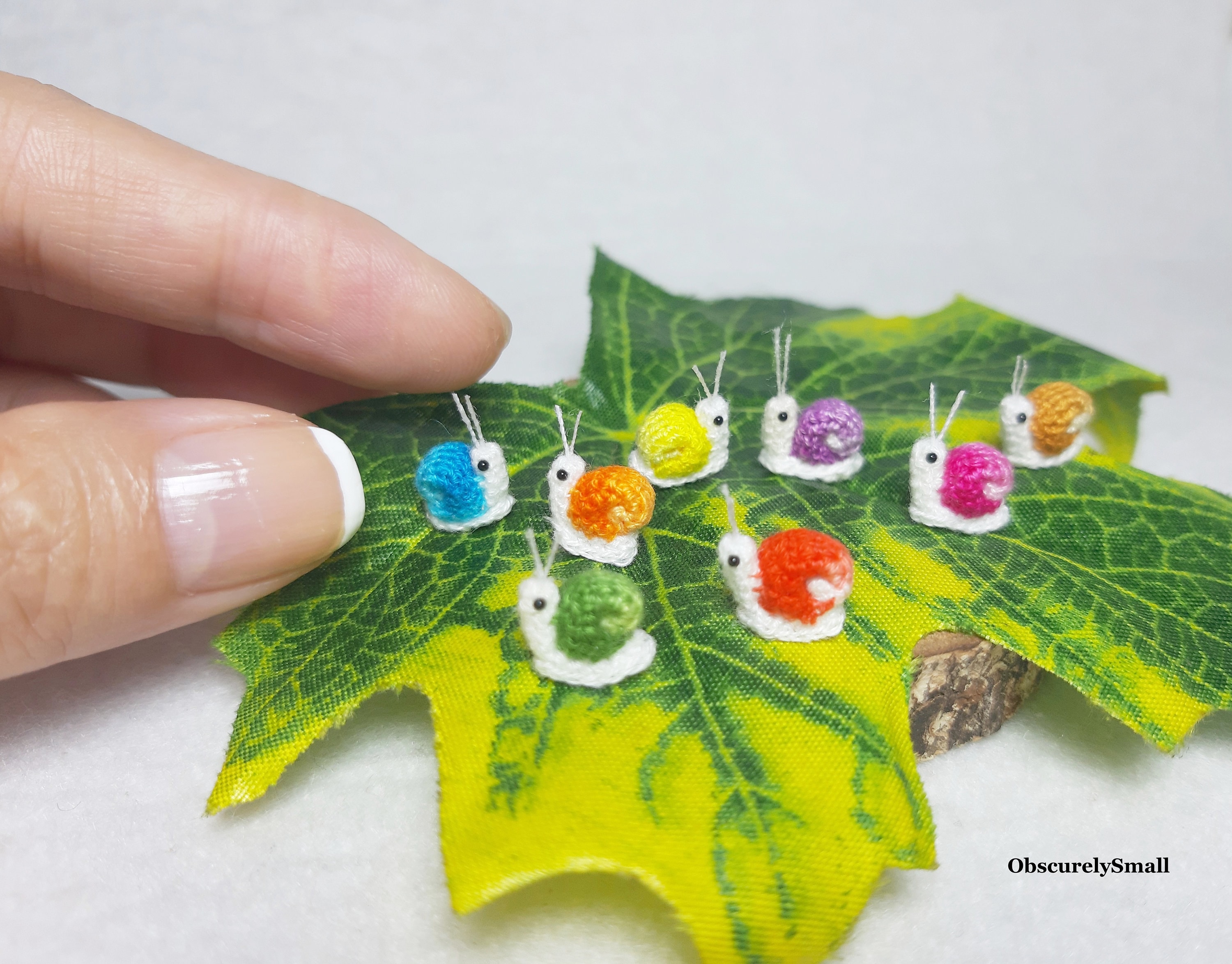 Crochet Micro Tiny Snail