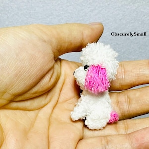 Crochet Poodle - Cute Tiny Crochet Poodle - Amigurumi Dog - Made to Order