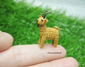 Tiny Crochet Goat - Amigurumi Goat - Made to Order