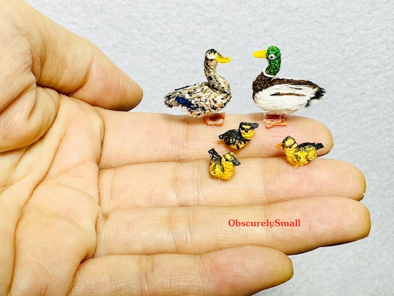 Miniature Crochet Duck Family: Mallard Duck Amigurumi