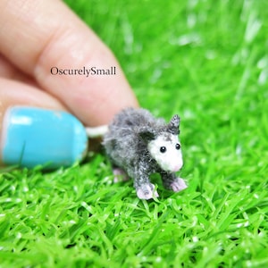 Tiny Crochet Opossum - Amigurumi Opossum - Made to Order