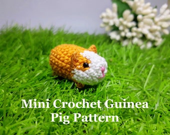 Mini Crochet Guinea Pig Pattern - Amigurumi Pattern - PDF Files Instant Download