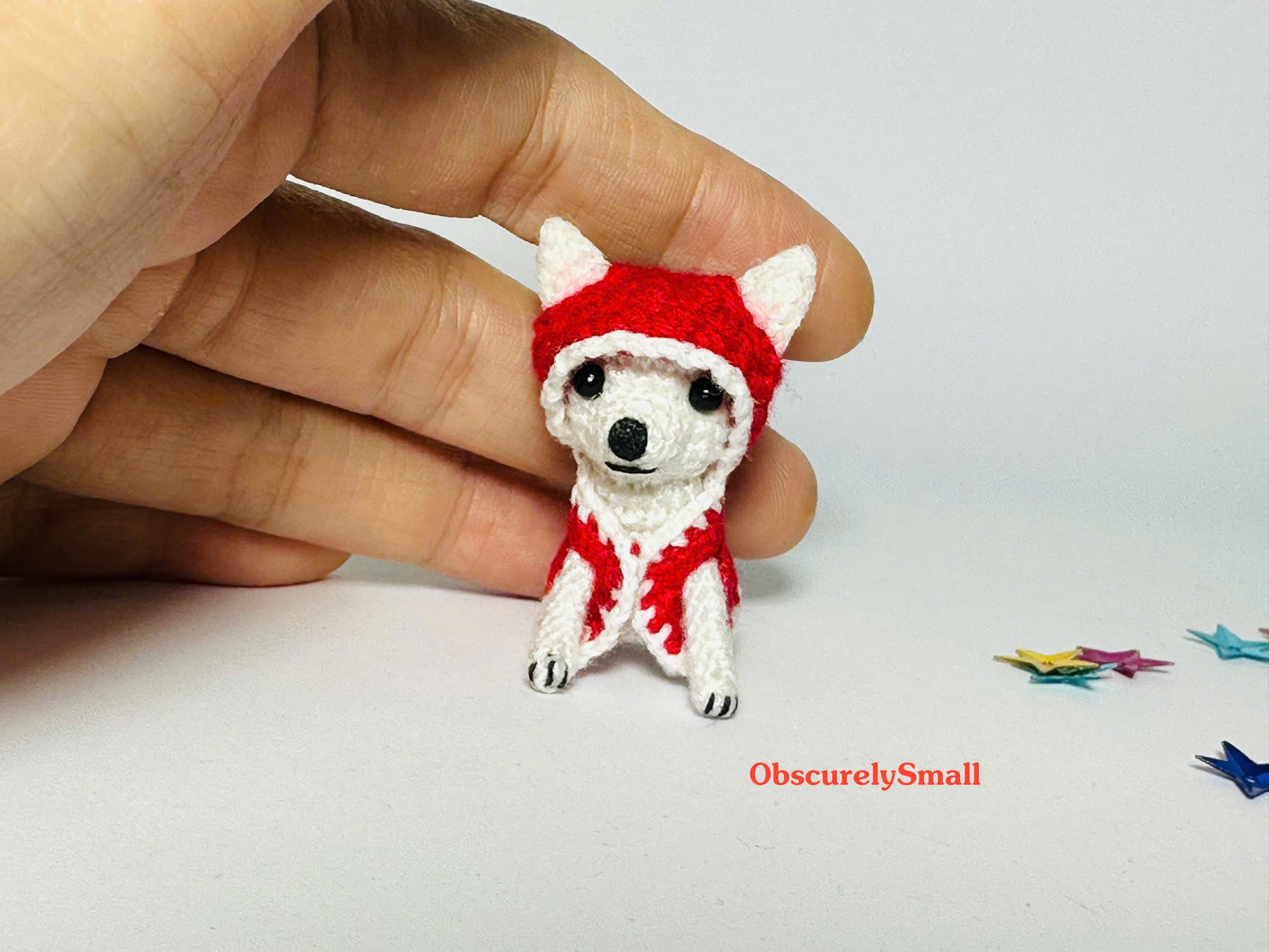 チワワ - かぎ針編みのミニチワワ - 小さなドールハウス - 編みぐるみ