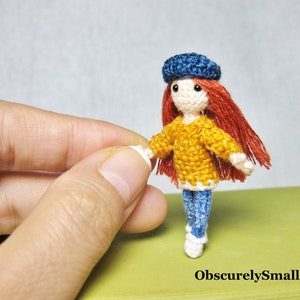 Tiny Crochet Doll - Amigurumi Doll - Made to Order