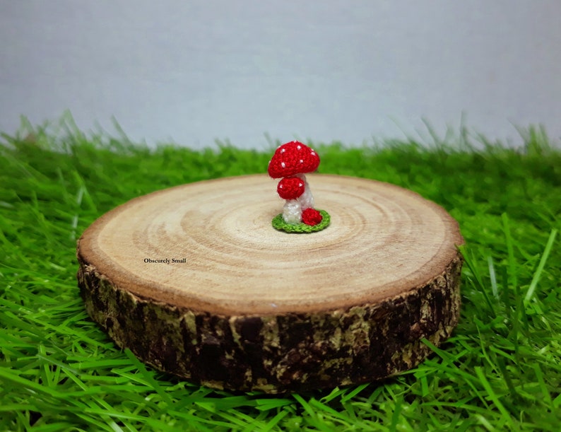Miniature Crochet Mushroom Pattern Amigurumi Pattern PDF Files Instant Download image 3
