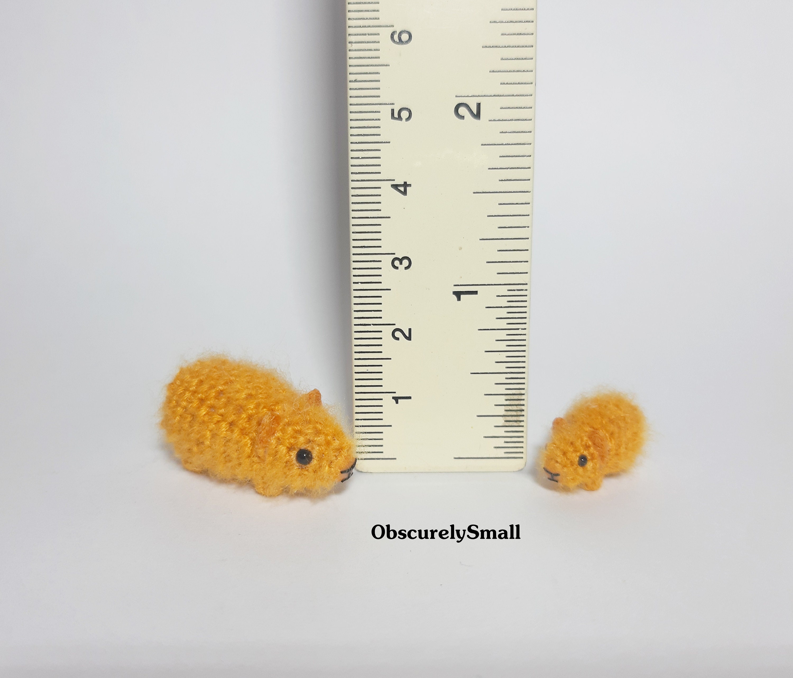 ミニチュアかぎ針編みモルモットセット：小さな編みぐるみコレクション