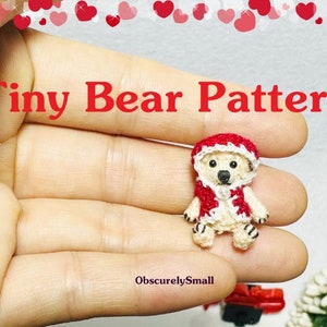 Crochet Tiny Teddy Bear with Hooded Jacket Pattern (PDF Download)