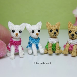 Tiny Cute Crochet Chihuahua - Amigurumi Dog - Made to Order