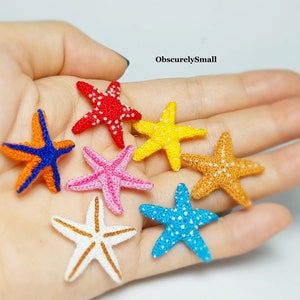 Miniature Crochet Starfish - Amigurumi Starfish - Made to Order